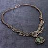 Natural Labradorite Gemstone Handmade Copper Wire Wrap Jewelry Necklace 18" B4r59
