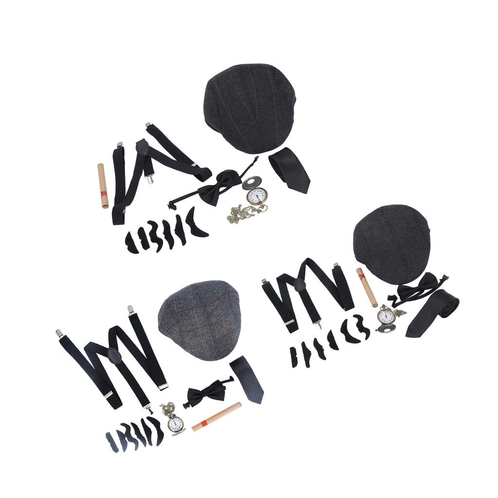 Детский костюм старика для косплея, регулируемый ремешок, самоклеящиеся бороды, аксессуары для костюма дедушки для P