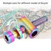 M5x30/35/40mm Titanium Alloy Bicycle Seatpost Bolt Round Head Screw (Rainbow M5x30)