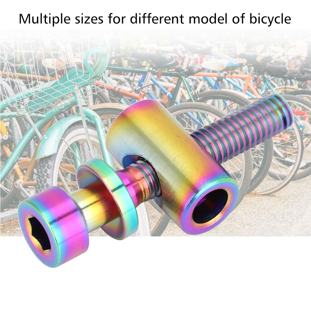 M5x30/35/40mm Titanium Alloy Bicycle Seatpost Bolt Round Head Screw (Rainbow M5x30)