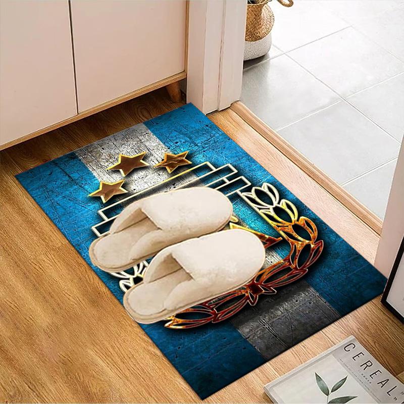 Argentina Football club Printed Office Carpet Chair Cushion Entryway Rug, Rugs for Living Room, Bedroom Christmas gifts