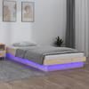 VidaXL LED Bed Frames Slat Base Single Bed Adult Bed Slat Frame On Feet Bedroom Furniture 90x200 819957