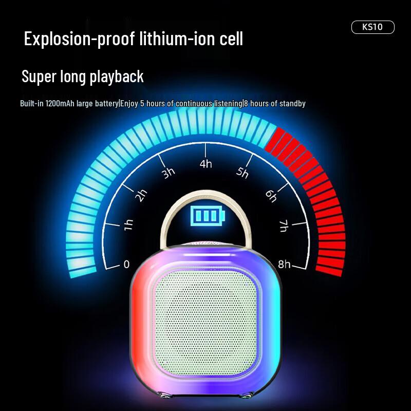 Портативная мини-Bluetooth-колонка для караоке Newmine KS10 (Китайская версия)