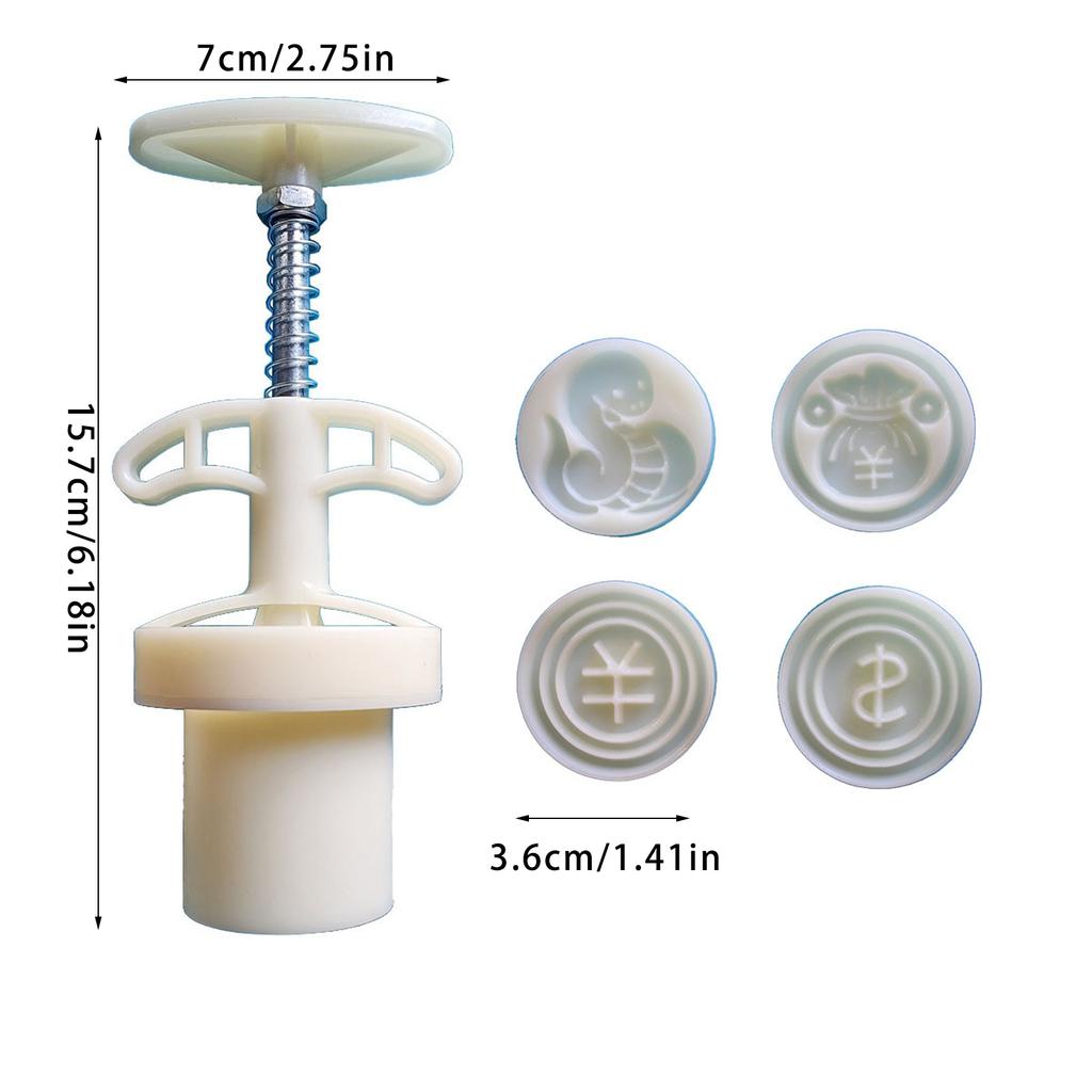 Фестиваль Нового года Форма для лунных пряников 3D Змея Деньги Формы для лунных пряников Штамп для печенья Ручной пресс Форма для резки печенья и десертов Долговечная