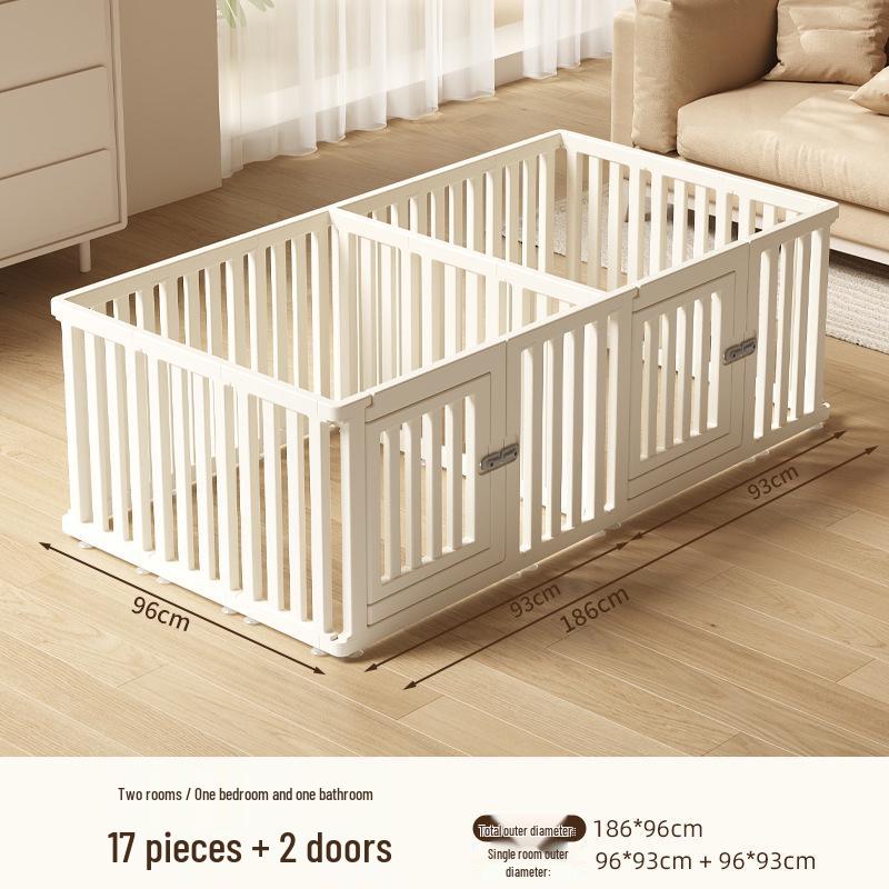 Indoor Dog Safety Barrier - Pet Fence & Anti-Escape Cage for Small Dogs