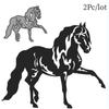 2Pc/lot  DIY Horse Scrapbooking Metal Cutting Dies Embossed Carbon Steel Cutting Die Cutting Paper Die Etching Stencil