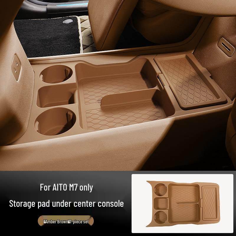 Huawei AITO Wenjie M7 Center Console Lower Layer Storage Organizer - Car Interior Accessory