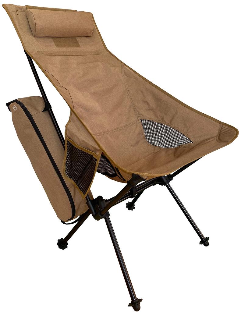 Best Outdoor Chair of All Ultra Light Fit Chair Wide High Back Width and Depth Loose Type Double Frame Structure for Stability X [PONCOTAN Time] 2.0