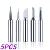 5PCS/Set Soldering Iron Tips Head DIY Electric Soldering Iron Replacement Tip Repair
