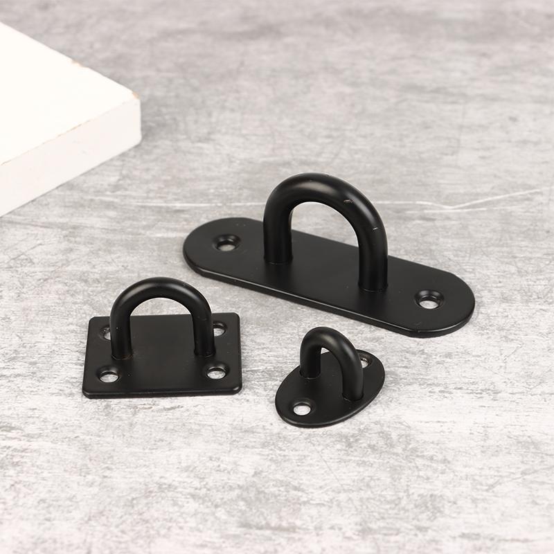 4 шт. Черный нержавеющая сталь верхний крючок настенный мешок потолочный вентилятор лампа крышный вентилятор U-образные крючки