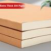 Horizontal Line Square Line Notebook A5 Blank Book Thickened Kraft Paper Notebook  Study Office