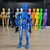 3D Printed Multi-jointed Robot Action Figure with Weapon Robot Model Movable Joint Figurine Desktop Decoration Ornament