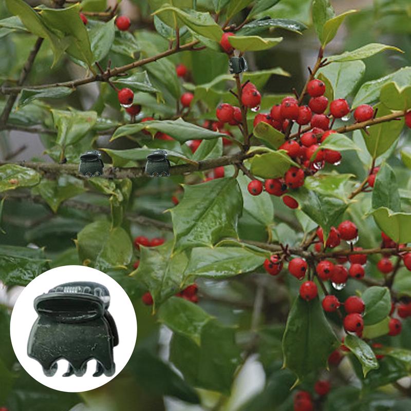 50 шт. 6-лапчатые темно-зеленые зажимы для растений, орхидеи, цветы, опорный зажим, вьющийся стебель, зажим, связанный пучок, ветка, домашний садовый инструмент