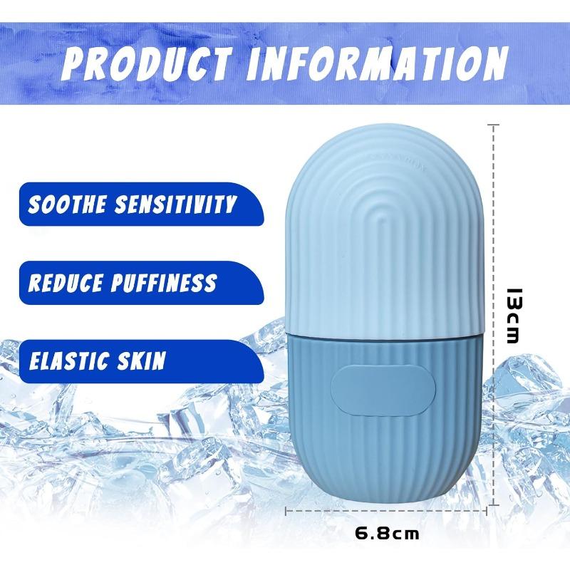 Ice Face Roller, Reusable Silicone Mold Massage Eye Facial Beauty Skin Care Tools Apply for Shrink Pores Anti Wrinkle