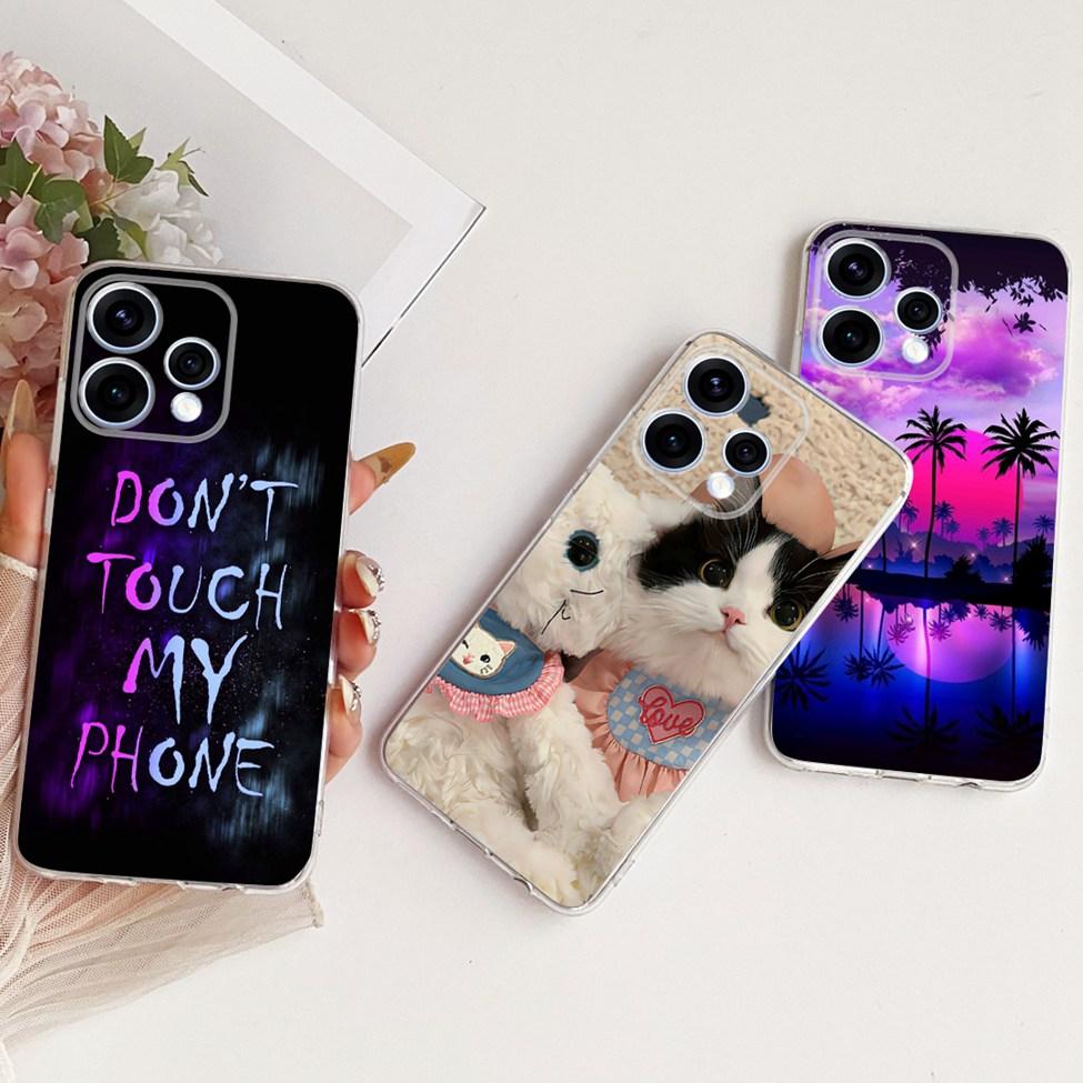 Transparent For Oppo Reno15 Cover Luxury Cute Cat Fashion Butterfly Cool Painted Bumper Casing For Oppo Reno15 5G CPH2825 Case