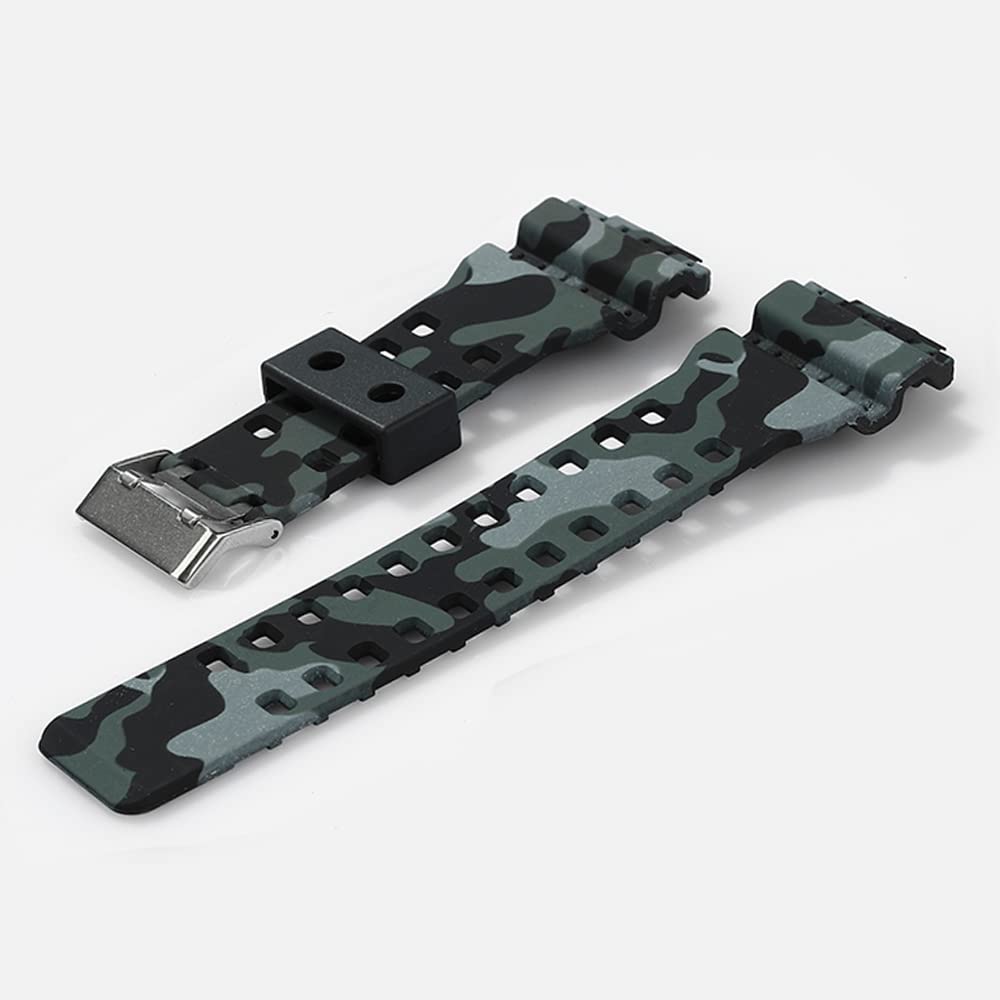Совместимый с оригинальными часами Casio 16 мм водонепроницаемый ремешок для часов и браслеты, широкий, G-8900A, GR-8900A, GW-8900A, GA-110, GA-100, GD-100, GD-110