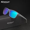 NINESUN New Fashion Men/Women Sunglasses Rainbow Mirror Lens Polarized UV400 Glasses Large Frame High Quality Driving Eyewear
