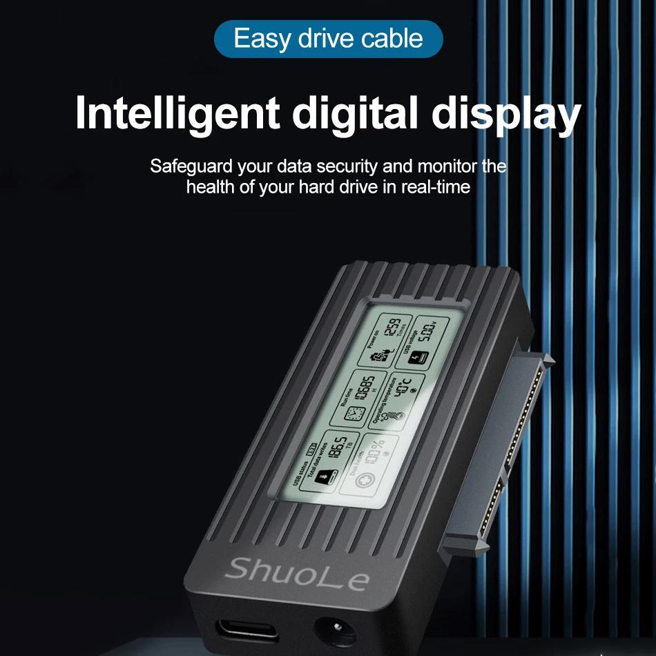 Адаптер-конвертер жесткого диска USB 3.0 - SATA IDE, кабель для 3,5-дюймового 2,5-дюймового HDD/SSD SATA III, адаптер жесткого диска для ноутбука