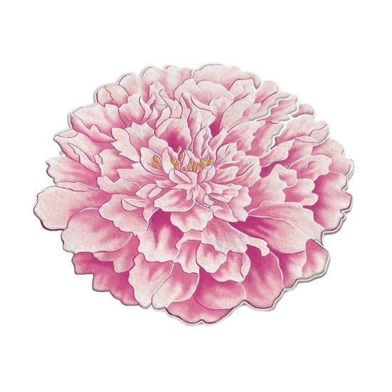 3D Цветочный Ковер Абсорбирующий Быстросохнущий Неправильной Формы Плюшевый Цветочный Напольный Коврик Моющийся Нескользящий Ковер для Гостиной Спальни Ванной Комнаты Кухни Декоративный