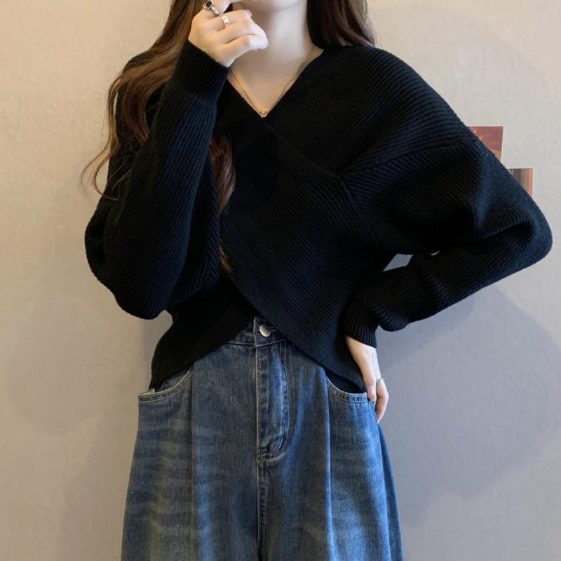 Элегантный раннеосенний облегающий вязаный свитер для женщин