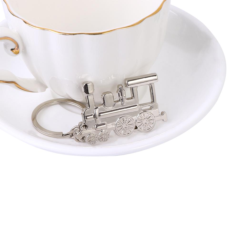 Локомотив Креативный Брелок Автомобильный Серебристый Брелок Панк Брелки Поезд Паровой Держатель