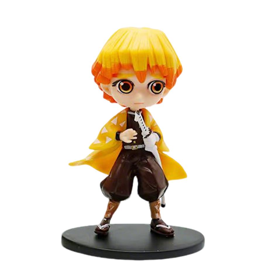 Demon Slayer 8Pcs/Set Q Version Figures Tanjiro Nezuko Rengoku Mitsuri PVC Collectible Model Toy Gift for Anime Fans