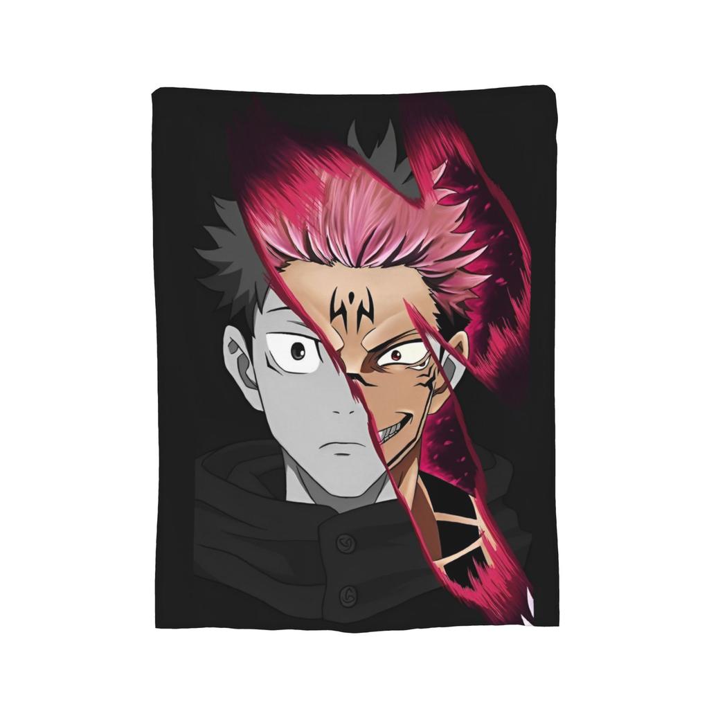 Jujutsu Kaisen Blankets Fleece Summer Air Conditioning Multi-function Lightweight Thin Throw Blanket Bedding Throws