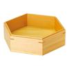 Yamako Hinoki Hexagonal Kumiko Box/Shallow Type, 21.2x18.4xH6cm, 28113