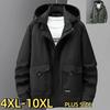 Men's Plus Size Workwear Jacket Spring Fall Fashionable Oversized Casual Coat 4XL-10XL
