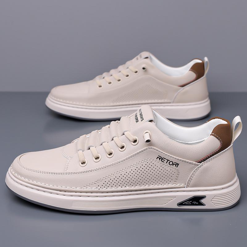 Модные высококачественные повседневные кожаные балетки дизайнерские туфли модные перфорированные дышащие оксфорды для ходьбы удобные уличные кроссовки для бега