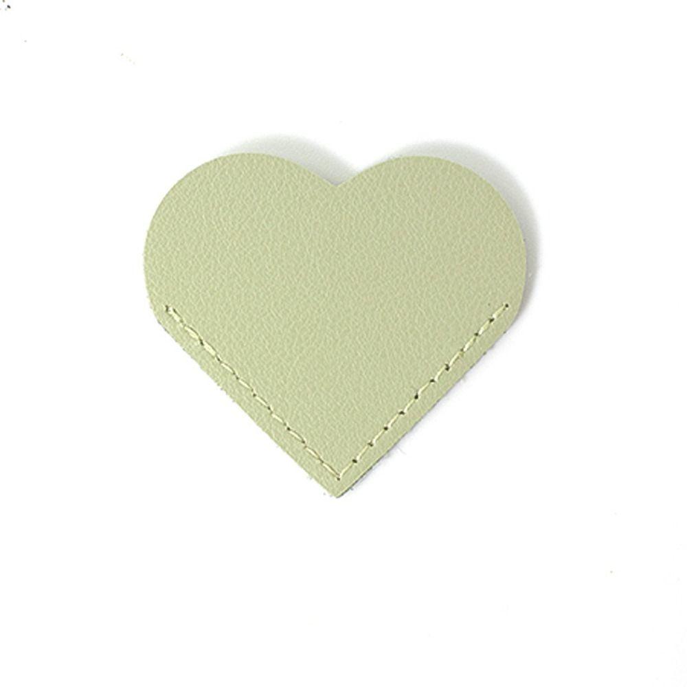 Heart-shaped Leather Bookmark Vintage Book Page Marker Portable Corner Page Marker Books