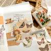 80pcs Scrapbooking Material Paper Butterfly Plant Fairy Tale Story Labels Decorative Collage Diary Album Craft Supplies