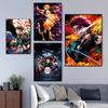Popular Demon Killer Poster Wall Art Canvas Drawing Living Room Game Room Living Room Home Decoration Print Picture Cuadros
