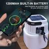 Портативный светодиодный кемпинговый фонарь с USB-зарядкой, уличный аварийный, подвесной на палатку, солнечная лампа, фонарь для походов, пикников, ночного освещения