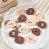 1 Piece Mini Cartoon Utility Knife Beige Coffee Color Bear Cat Paw Rabbit Box Cutter for Student Potable Scrapbook Paper Cutter