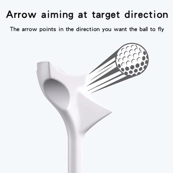 20PCS Professional Plastic Golf Tees Reduce Side Spin and Friction Increase Distance Golf