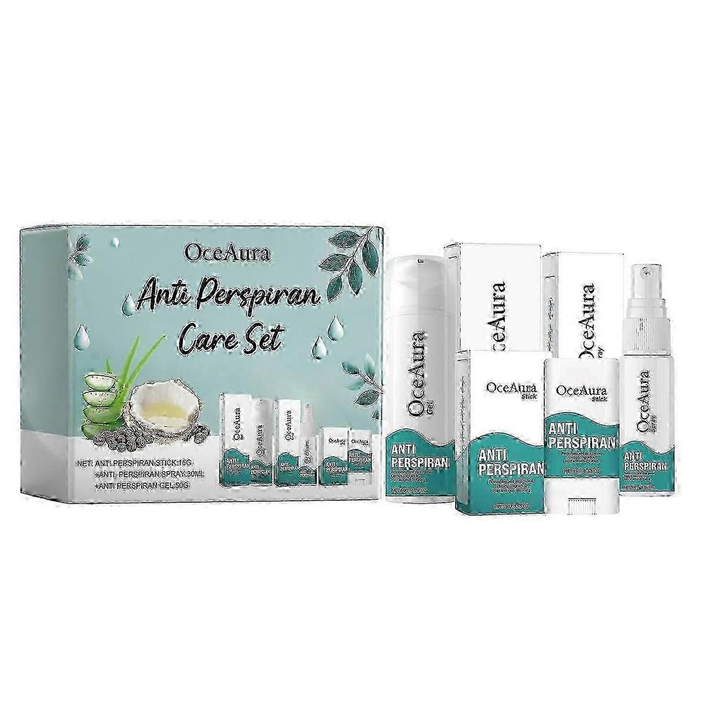 OceAura Fresh Deodorizing Body Care Set Long-lasting Fragrance Fresh Natural Body Odor Care Set