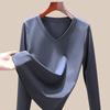 Mercerized Cotton Women's Long-sleeved Early Autumn New Khmer Bottoming Shirt Solid Color Spring and Autumn Top