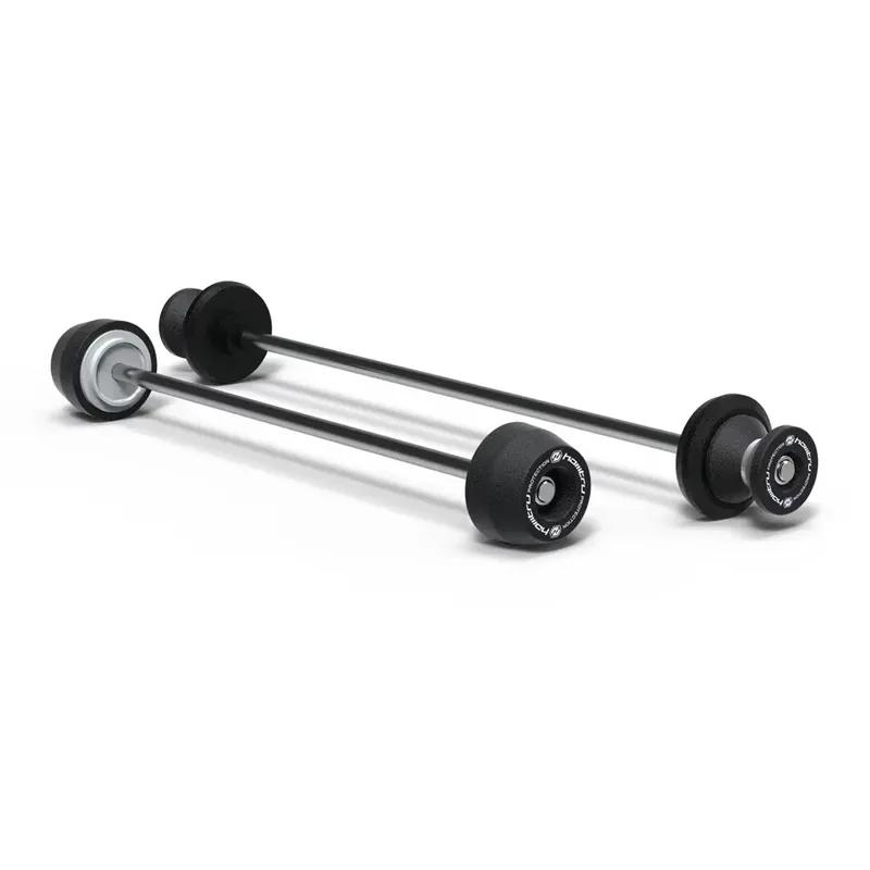 Защита колес для Yamaha FZ07 MT07 2013 - 2024 XSR700 2016 - 2024 Улучшенный набор слайдеров для защиты от падения Передняя и задняя оси колес Вилки