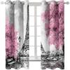 Romantic Paris Eiffel Tower Artist Pography Works Luxury Living Room Bedroom Decor Curtains 2 Panels
