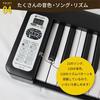 Kikutani (Kikutani) [Reliable Japanese Company] Kikutani [Foldable] Digital Piano, 61 Keys, Rechargeable, KDP-61P WHT