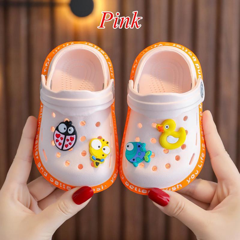 Summer Kids Sandals Boys Girls Mules Cartoon Baby Slippers Flat Summer Cartoon Children's Garden Shoes