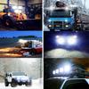 Waterproof LED Work Light Bar Spotlight 12v 48w Off-Road Spotlight Combination Headlight for Jeep Truck Motorcycle Tractor Boat