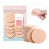 12pcs Round Sponge Puff Set Skin Tone Makeup SpongesSoft Foam Facial Powder Puffs For Liquid Foundation And Cleansing
