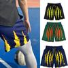 Summer Classic Scratch Print Short Pants Fashion Skeleton Hand Print Men Gym Shorts Quick Drying Shorts