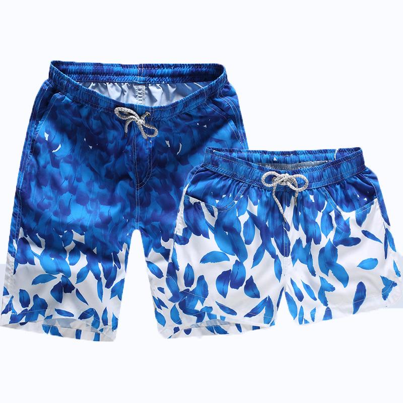 Men's Quick-Dry Beach Shorts: Summer Seaside Swim & Sports, Loose Five-Point Pants for Couples