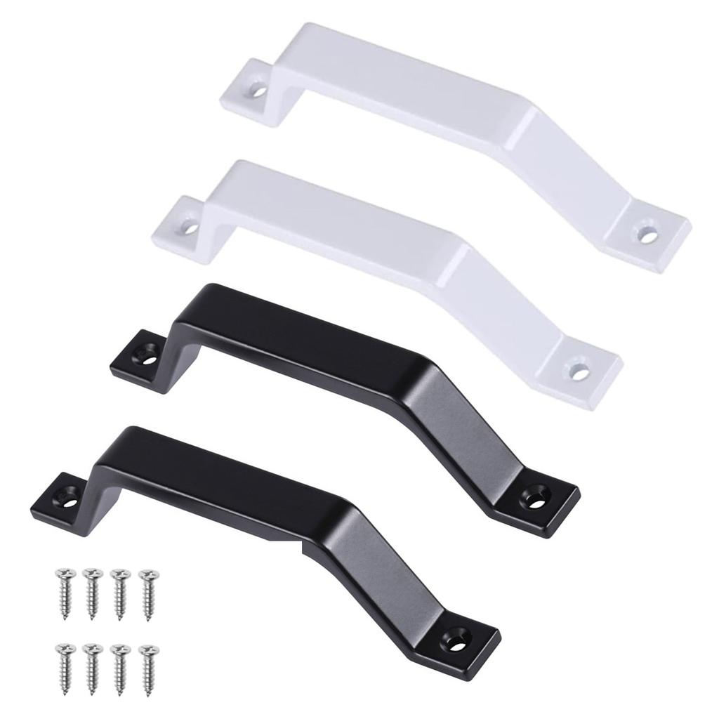 2Pcs Elegant Sliding Barn Door Handles 6.10Inch Aluminum Alloy Pull Accessory for Kitchen Cabinets and Furniture Door