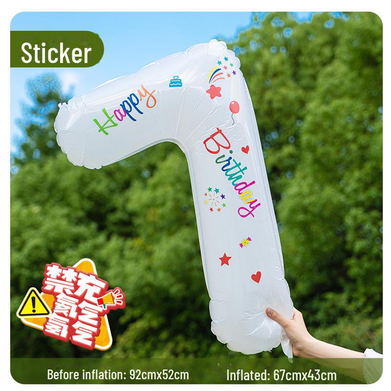 1st Birthday Balloon Cake Scene Decoration for Baby, Boys & Girls – Party Photo Props