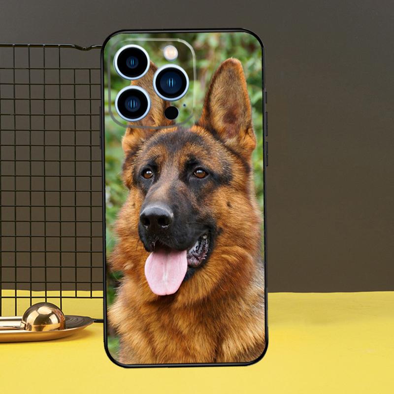 German Shepherd Dog Case For iPhone 13 12 11 14 Pro Max XS Max XR X 6S 7 8 Plus SE 2020 Back Cover Phone Case