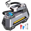 Portable Air Compressor Tire Inflator Car Tyre Air Pump With Digital Pressure Gauge (150 Psi 12V DC) Bright Emergency Flashlight